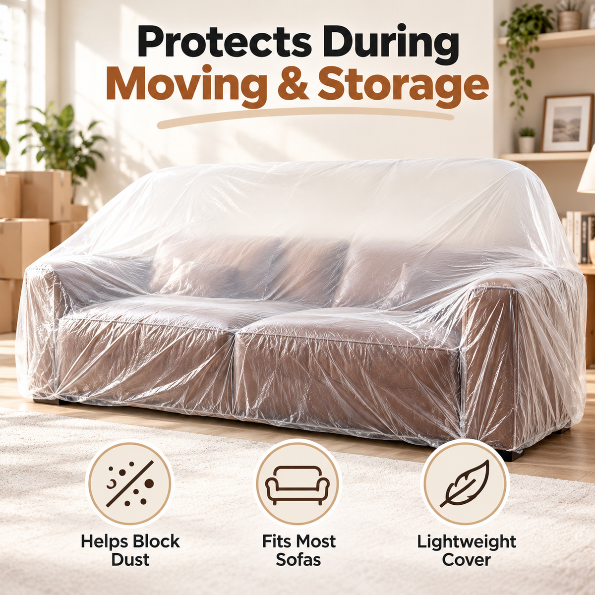 Drawstring Furniture Dust Cover