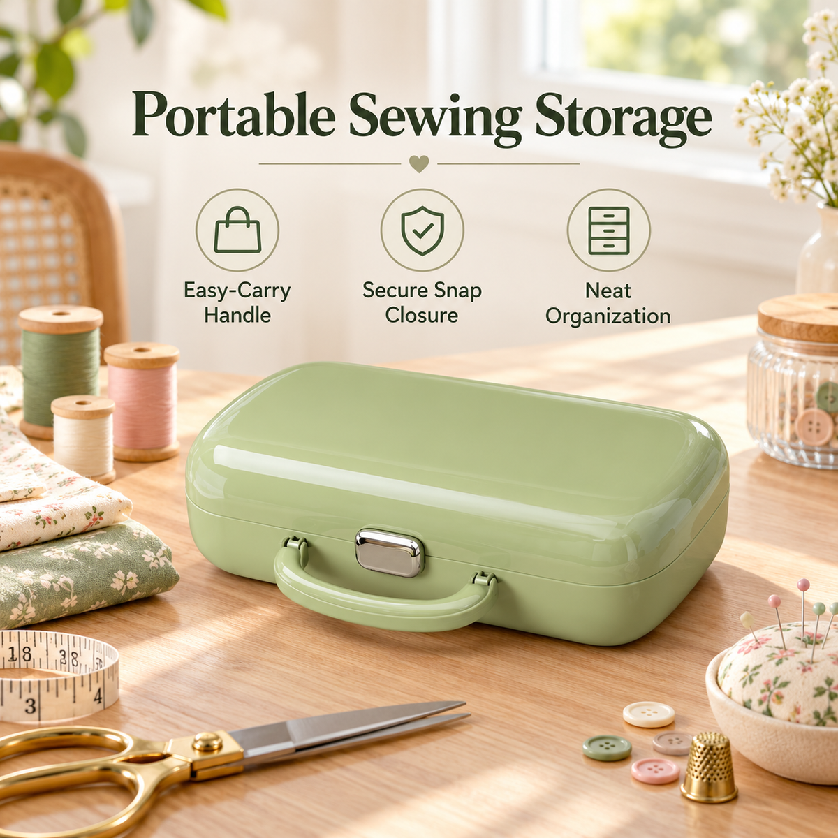 Compact Sewing Kit Organizer