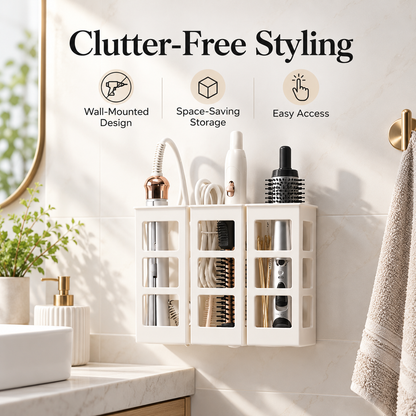 Wall-Mounted Hair Tool Organizer